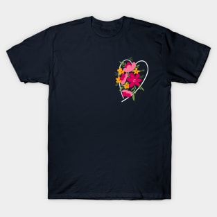 Heart Bouquet of Flowers T-Shirt